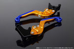 【エスエスケイ スピードラ】アジャストレバー 可倒延長式 Mゴールド/Mゴールド/MブルーPCX JF28 JF56 PCX150 KF12/18 LVGM001GD-GDBE