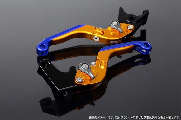 【エスエスケイ スピードラ】アジャストレバー 可倒延長式 Mゴールド/Mチタン/MブルーPCX JF28 JF56 PCX150 KF12/18 LVGM001GD-TMBE