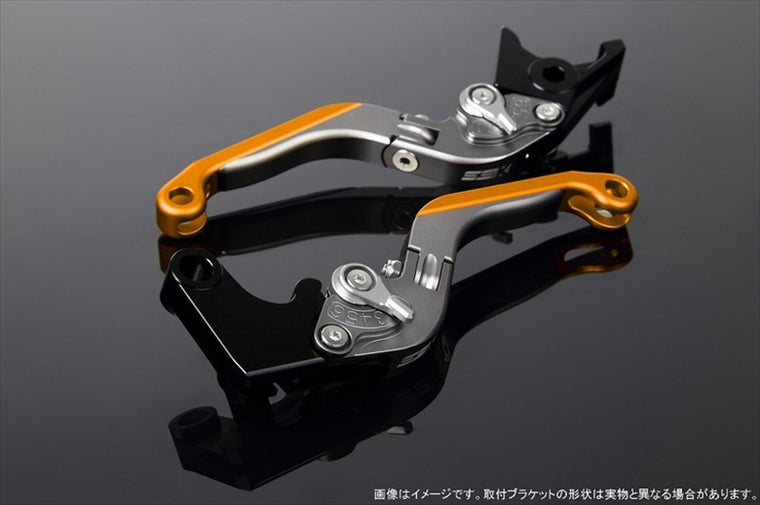 【エスエスケイ スピードラ】アジャストレバー 可倒延長式 Mチタン/Mシルバー/Mゴールド PCX JF28 JF56 PCX150 KF12/18 LVGM001TM-SRGD