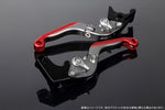 【エスエスケイ スピードラ】アジャストレバー 可倒延長式 Mチタン/Mシルバー/Mレッド PCX JF28 JF56 PCX150 KF12/18 LVGM001TM-SRRD