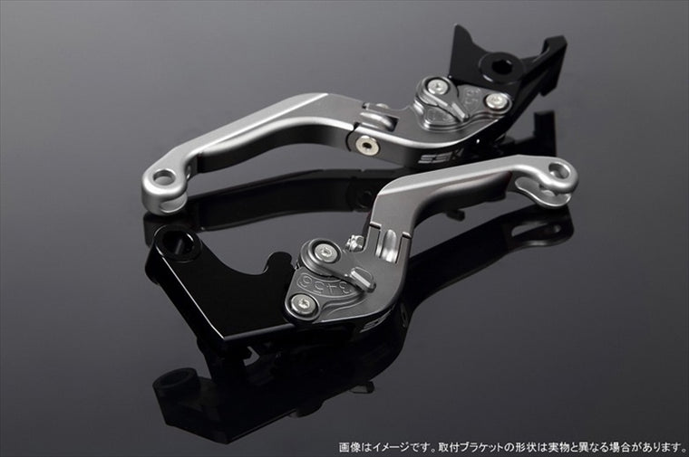 【エスエスケイ スピードラ】アジャストレバー 可倒延長式 Mチタン/Mチタン/Mシルバー PCX JF28 JF56 PCX150 KF12/18 LVGM001TM-TMSR