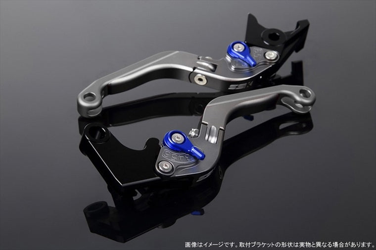【エスエスケイ スピードラ】アジャストレバー 可倒延長式 Mチタン/Mブルー/Mチタン PCX JF28 JF56 PCX150 KF12/18 LVGM001TM-BETM