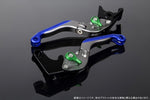 【エスエスケイ スピードラ】アジャストレバー 可倒延長式 Mチタン/Mグリーン/Mブルー PCX JF28 JF56 PCX150 KF12/18 LVGM001TM-GNBE