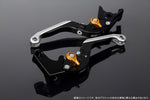 【エスエスケイ スピードラ】アジャストレバー 可倒延長式     Mブラック/Mゴールド/MシルバーZX-6R 07-17 ZX-10R 06-15 LVGM027BK-GDSR