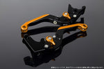 【エスエスケイ スピードラ】アジャストレバー 可倒延長式     Mブラック/Mゴールド/MゴールドZX-6R 07-17 ZX-10R 06-15 LVGM027BK-GDGD