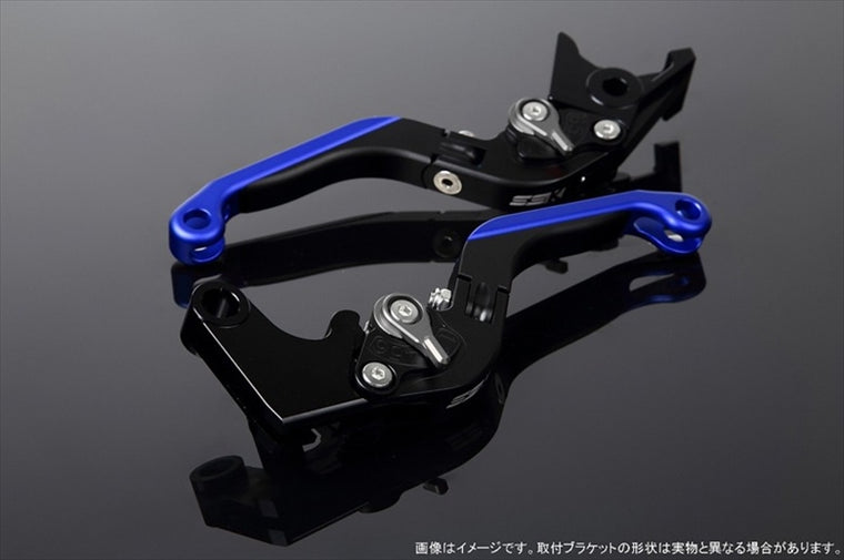 【エスエスケイ スピードラ】アジャストレバー 可倒延長式     Mブラック/Mチタン/MブルーZX-6R 07-17 ZX-10R 06-15 LVGM027BK-TMBE