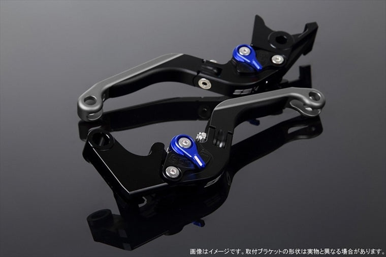 【エスエスケイ スピードラ】アジャストレバー 可倒延長式     Mブラック/Mブルー/MチタンZX-6R 07-17 ZX-10R 06-15 LVGM027BK-BETM