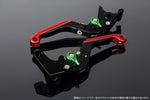 【エスエスケイ スピードラ】アジャストレバー 可倒延長式     Mブラック/Mグリーン/MレッドZX-6R 07-17 ZX-10R 06-15 LVGM027BK-GNRD