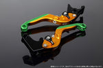 【エスエスケイ スピードラ】アジャストレバー 可倒延長式     Mゴールド/Mブラック/MグリーンZX-6R 07-17 ZX-10R 06-15 LVGM027GD-BKGN