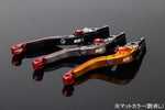 【エスエスケイ スピードラ】アジャストレバー 可倒延長式     Mゴールド/Mブラック/MグリーンZX-6R 07-17 ZX-10R 06-15 LVGM027GD-BKGN