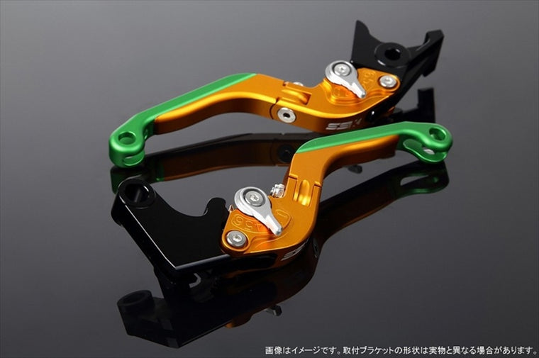 【エスエスケイ スピードラ】アジャストレバー 可倒延長式     Mゴールド/Mシルバー/MグリーンZX-6R 07-17 ZX-10R 06-15 LVGM027GD-SRGN