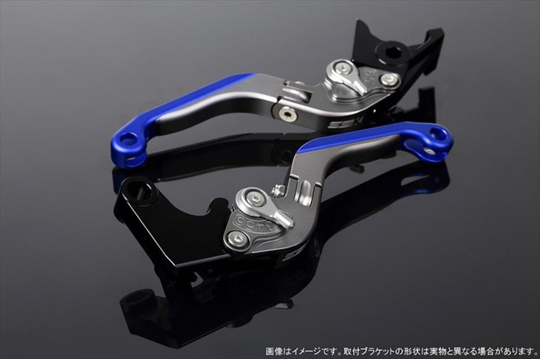 【エスエスケイ スピードラ】アジャストレバー 可倒延長式     Mチタン/Mシルバー/Mブルー ZX-6R 07-17 ZX-10R 06-15 LVGM027TM-SRBE