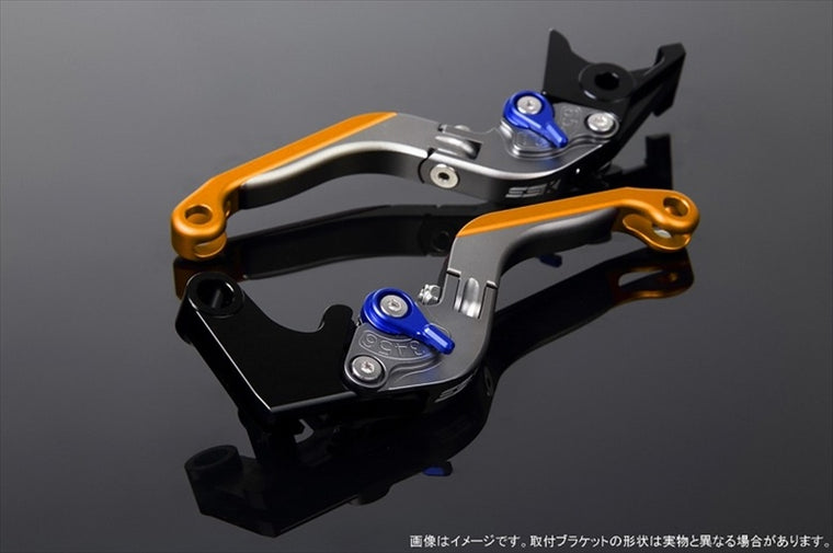 【エスエスケイ スピードラ】アジャストレバー 可倒延長式     Mチタン/Mブルー/Mゴールド ZX-6R 07-17 ZX-10R 06-15 LVGM027TM-BEGD
