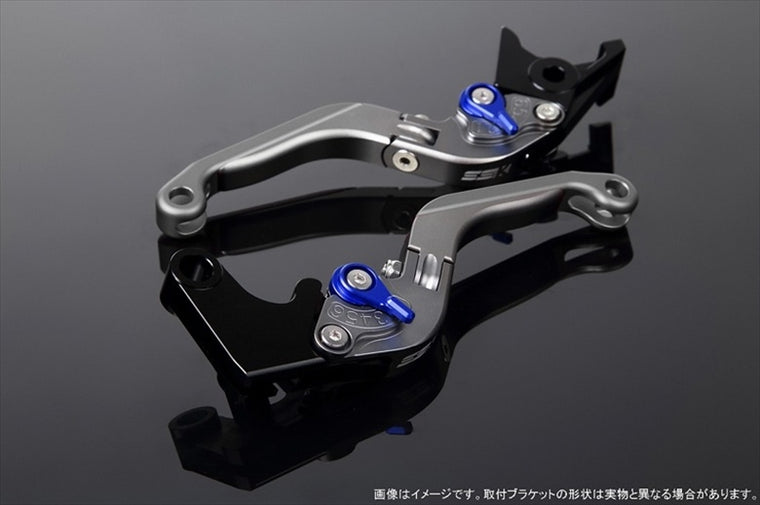 【エスエスケイ スピードラ】アジャストレバー 可倒延長式     Mチタン/Mブルー/Mチタン ZX-6R 07-17 ZX-10R 06-15 LVGM027TM-BETM