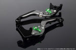 【エスエスケイ スピードラ】アジャストレバー 可倒延長式     Mチタン/Mグリーン/Mブラック ZX-6R 07-17 ZX-10R 06-15 LVGM027TM-GNBK