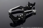 エスエスケイ スピードラ｜アジャストレバー 可倒延長式 Mブラック/Mブラック/MシルバーGSX-R1000 07-08｜LVGM049BK-BKSR