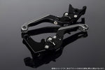 エスエスケイ スピードラ｜アジャストレバー 可倒延長式 Mブラック/Mブラック/MチタンGSX-R1000 07-08｜LVGM049BK-BKTM