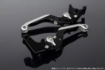 エスエスケイ スピードラ｜アジャストレバー 可倒延長式 Mブラック/Mシルバー/MシルバーGSX-R1000 07-08｜LVGM049BK-SRSR