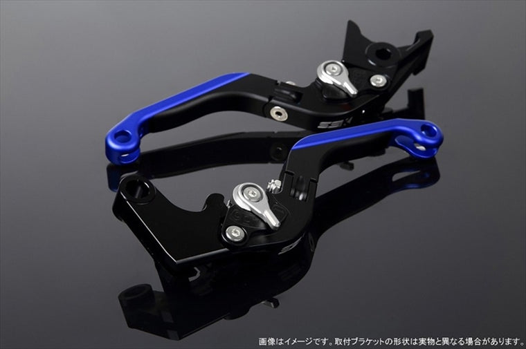 エスエスケイ スピードラ｜アジャストレバー 可倒延長式 Mブラック/Mシルバー/MブルーGSX-R1000 07-08｜LVGM049BK-SRBE