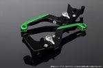 エスエスケイ スピードラ｜アジャストレバー 可倒延長式 Mブラック/Mシルバー/MグリーンGSX-R1000 07-08｜LVGM049BK-SRGN