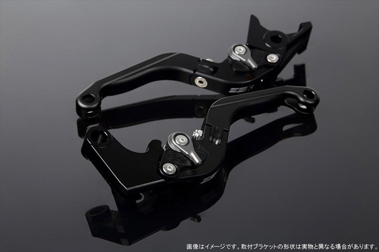 エスエスケイ スピードラ｜アジャストレバー 可倒延長式 Mブラック/Mチタン/MブラックGSX-R1000 07-08｜LVGM049BK-TMBK