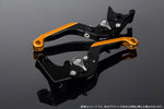 エスエスケイ スピードラ｜アジャストレバー 可倒延長式 Mブラック/Mチタン/MゴールドGSX-R1000 07-08｜LVGM049BK-TMGD