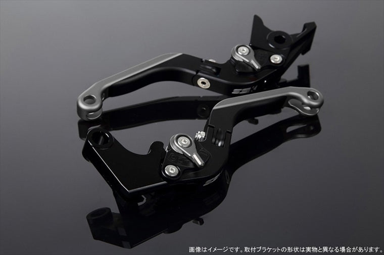 エスエスケイ スピードラ｜アジャストレバー 可倒延長式 Mブラック/Mチタン/MチタンGSX-R1000 07-08｜LVGM049BK-TMTM