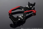エスエスケイ スピードラ｜アジャストレバー 可倒延長式 Mブラック/Mチタン/MレッドGSX-R1000 07-08｜LVGM049BK-TMRD