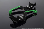 エスエスケイ スピードラ｜アジャストレバー 可倒延長式 Mブラック/Mチタン/MグリーンGSX-R1000 07-08｜LVGM049BK-TMGN