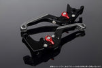 エスエスケイ スピードラ｜アジャストレバー 可倒延長式 Mブラック/Mレッド/MチタンGSX-R1000 07-08｜LVGM049BK-RDTM