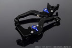 エスエスケイ スピードラ｜アジャストレバー 可倒延長式 Mブラック/Mブルー/MブラックGSX-R1000 07-08｜LVGM049BK-BEBK