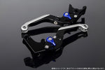 エスエスケイ スピードラ｜アジャストレバー 可倒延長式 Mブラック/Mブルー/MシルバーGSX-R1000 07-08｜LVGM049BK-BESR