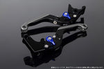 エスエスケイ スピードラ｜アジャストレバー 可倒延長式 Mブラック/Mブルー/MチタンGSX-R1000 07-08｜LVGM049BK-BETM