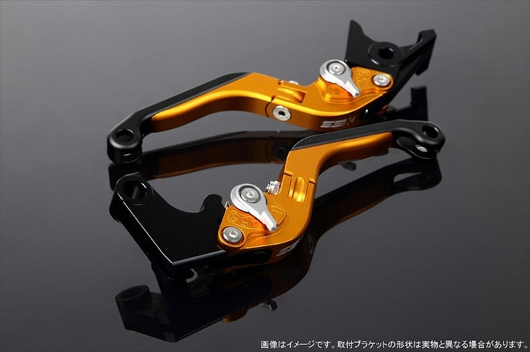 エスエスケイ スピードラ｜アジャストレバー 可倒延長式 Mゴールド/Mシルバー/MブラックGSX-R1000 07-08｜LVGM049GD-SRBK