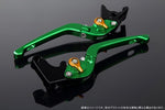 【エスエスケイ スピードラ】アジャストレバー 3D可倒式 Mグリーン/Mゴールド NMAX LVDG032GN-GD