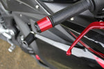 【エスエスケイ スピードラ】アルミハンドルバーエンド レッド タイプA HONDA半月型TYPE2 ABEHP02RD