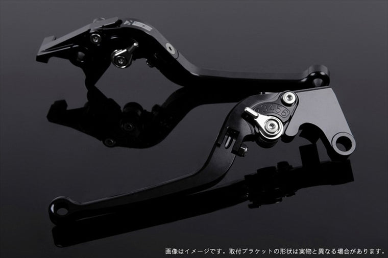エスエスケイ スピードラ｜アジャストレバー スタンダード可倒式 ブラック/シルバー PCX125 JK05 21-23/PCX160 KF47 21-23｜LVAG078BK-SR