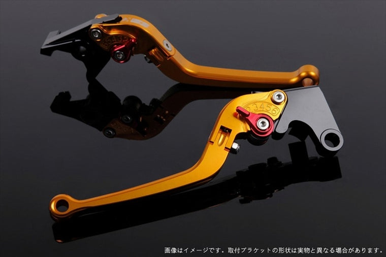 エスエスケイ スピードラ｜アジャストレバー スタンダード可倒式 ゴールド/レッド PCX125 JK05 21-23/PCX160 KF47 21-23｜LVAG078GD-RD