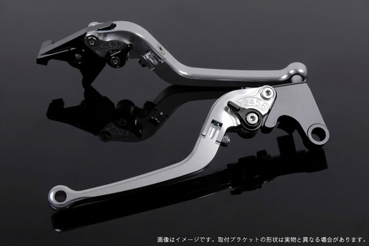 エスエスケイ スピードラ｜アジャストレバー スタンダード可倒式 シルバー/ブラック PCX125 JK05 21-23/PCX160 KF47 21-23｜LVAG078SR-BK