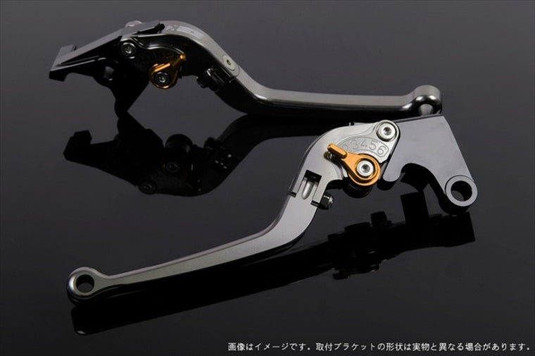エスエスケイ スピードラ｜アジャストレバー スタンダード可倒式 チタン/ゴールド PCX125 JK05 21-23/PCX160 KF47 21-23｜LVAG078TM-GD