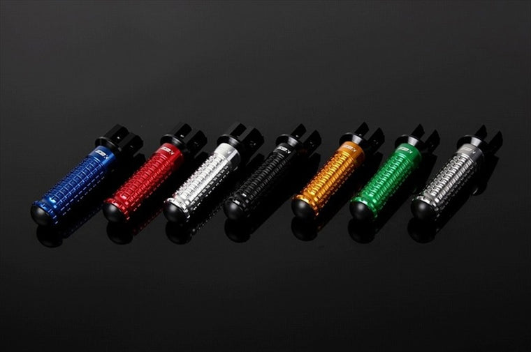 エスエスケイ スピードラ｜アルミ削タンデムステップ スタンダード パッセンジャー用/取付部カラー:ブラック/ステップバーカラー:グリーン｜AFPS219GN