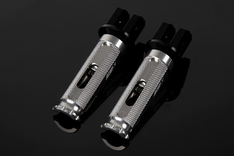 エスエスケイ スピードラ｜アルミ削出ステップ レーシング ライダー X350 取付部カラー:ブラック/ステップバーカラー:チタン｜AFPR221TM