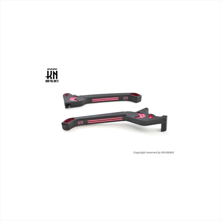 ケイエヌキカク｜KNデュアルカラーレバー2 マットブラック/レッド｜KN-BLAD2-BKRD