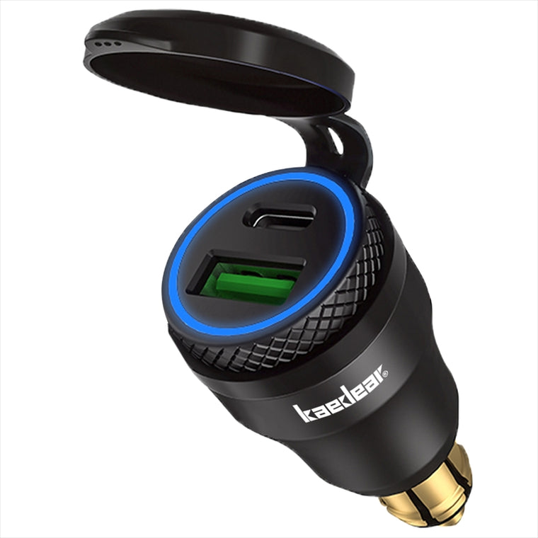 kaedear(カエディア)USB シガーDINソケットKDR-B8-BK