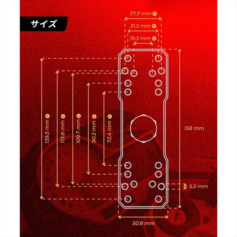 kaedear(カエディア)｜アルミニウム魚探マウント 1インチ ｜KDR-R21-1