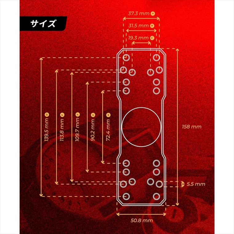 kaedear(カエディア)｜アルミニウム魚探マウント 1.5インチ ｜KDR-R21-15