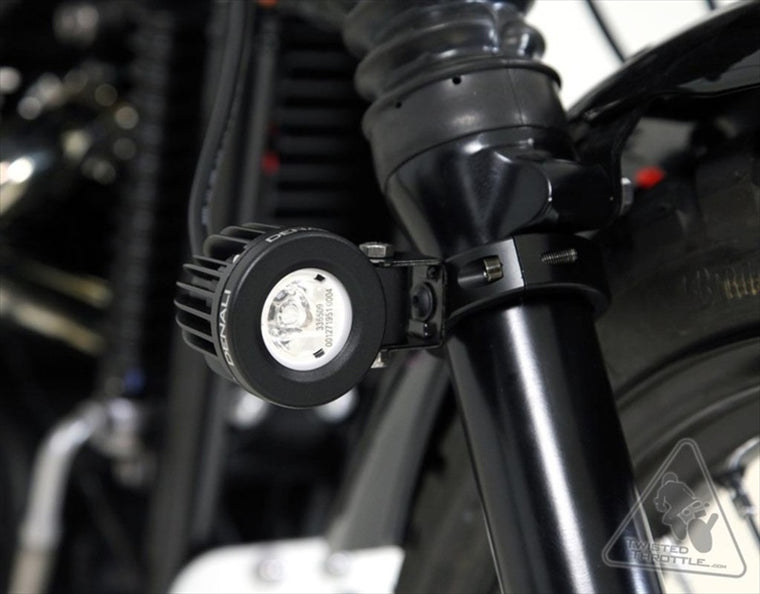 【デナリ】Mounting Auxiliary Lights To Inverted Fork Tubes 50mm-60mm LAH.00.10500.B