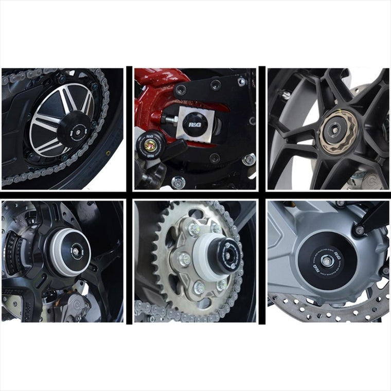 アールアンドジー｜Rear Spindle Blanking Plates:BLACK (pair)｜RG-SBP0016BK