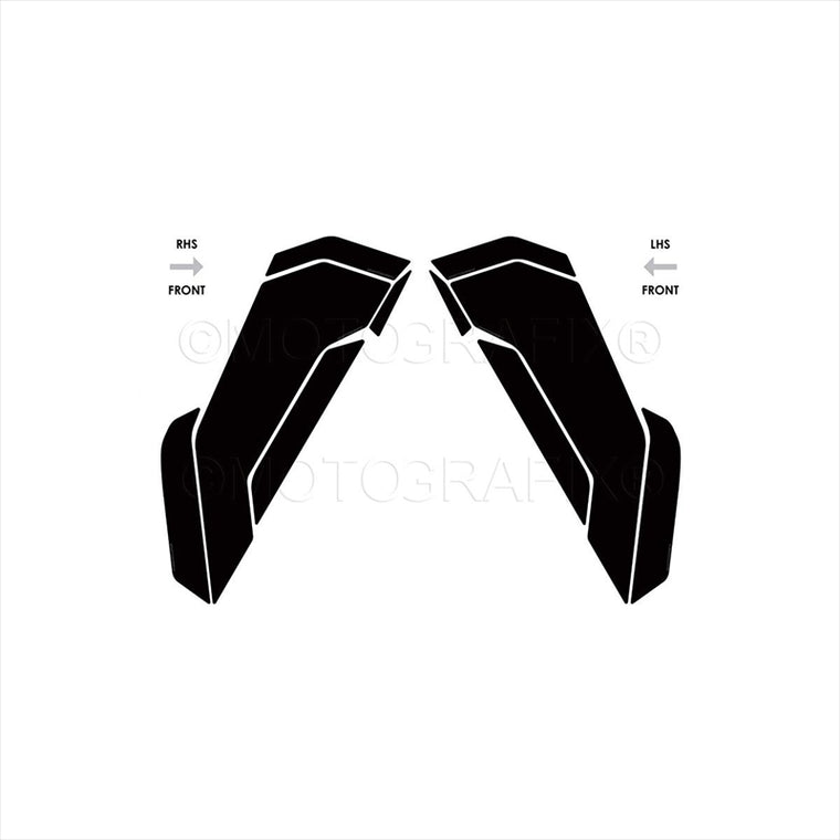 モトグラフィックス｜Number Board Decal Protector｜MT-BRG004PK