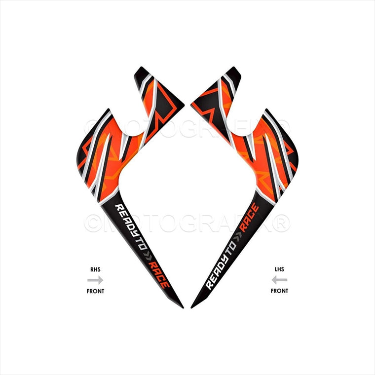 モトグラフィックス｜Number Board Decal Protector｜MT-NKTM04O